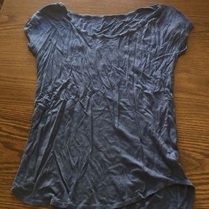 Blue very short sleeve tee